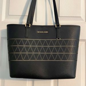 Black/Gold Michael Kors Tote